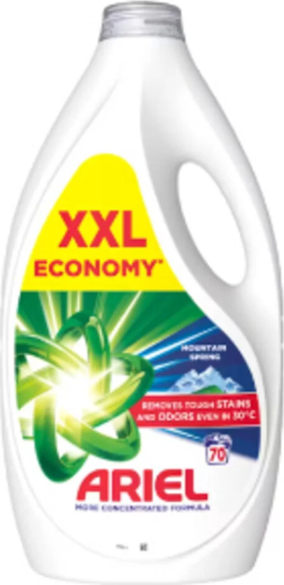 4x Ariel Wasmiddel Mountain Spring 70 Wasbeurten 3150 ml