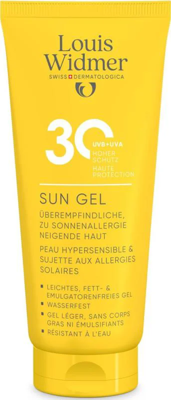 Louis Widmer Sun Gel SPF30 licht geparfumeerd 100 ML