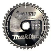 Makita B-40618 Afkortzaagblad Hout (noest/spijker) | Embedded Tip | 216 x 30 mm | 40-tands