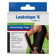 Actimove Kinesiology Tape Zwart 5cm x 5m