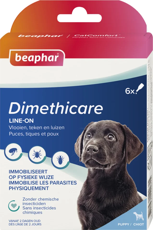 Beaphar DIMETHIcare Line-On Puppy 6 stuks