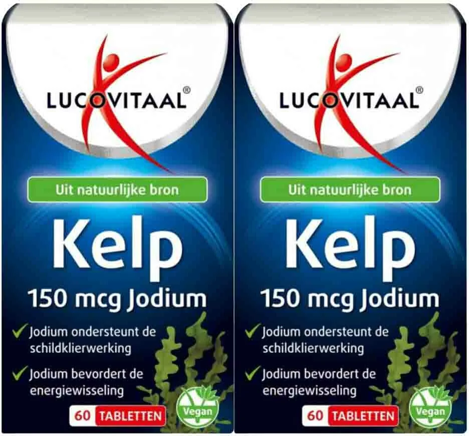 2x Lucovitaal Pure Kelp 60 tabletten