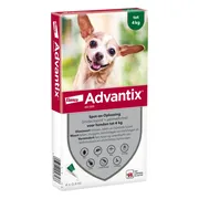 Advantix Spot On 40 Anti Vlooien en Teken Druppels Hond tot 4 kg 4 pipetten