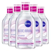 5x NIVEA Caring Micellair Water Droge Huid 400 ml