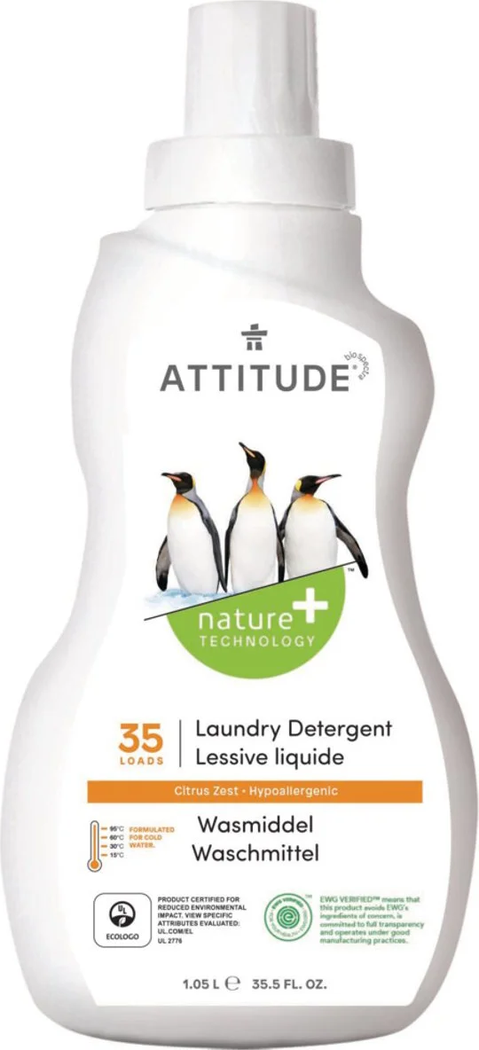 Attitude Laundry Detergent Citrus Zest 1050ML