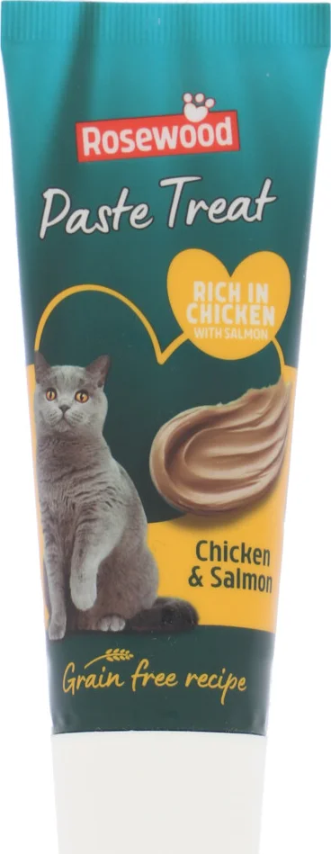 Rosewood Kattensnack Pasta Creme Kip & Zalm 75 gr