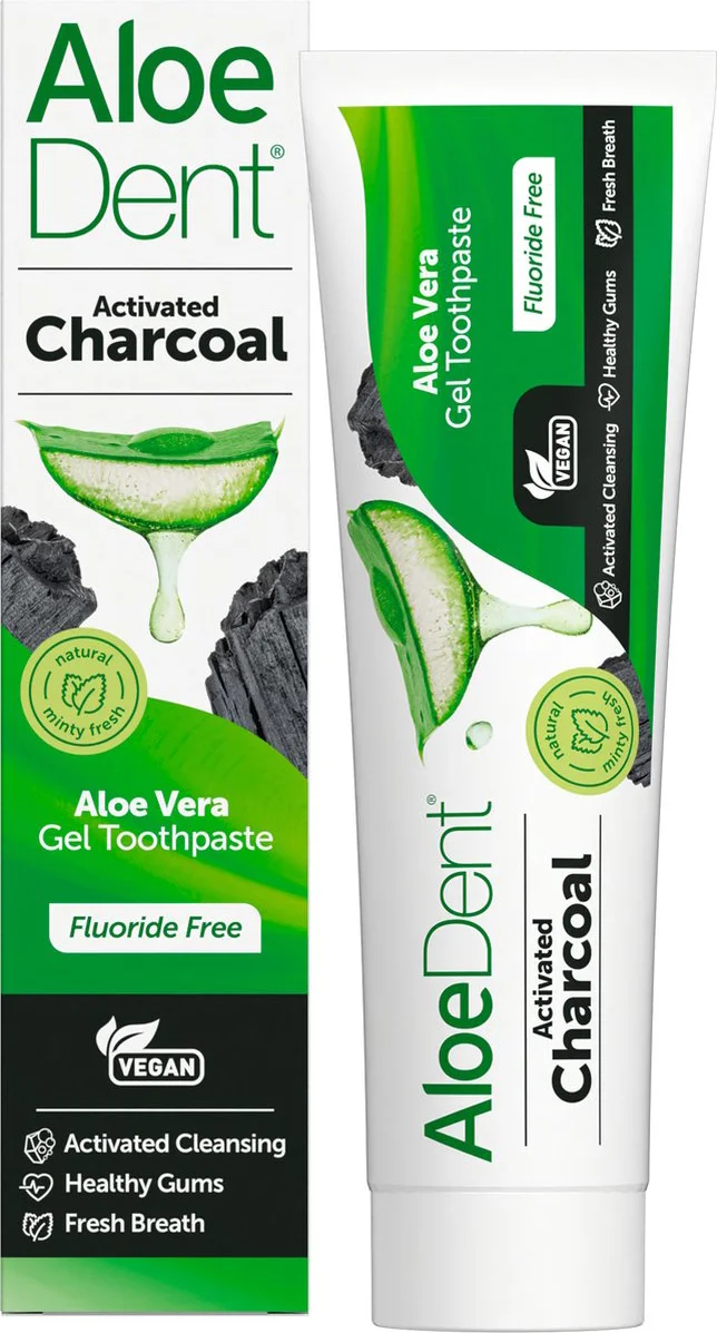 AloeDent Aloe Vera Triple Action Charcoal Tandpasta 100ML