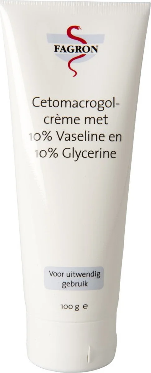 Fagron Cetomacrogol Crème Met 10% Vaseline & Glycerine 100GR