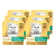 6x Gourmet Gold Kattenvoer Nat Hartig Torentje 8 x 85 gr