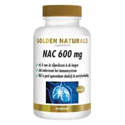 2x Golden Naturals NAC 600mg 90 vegacapsules