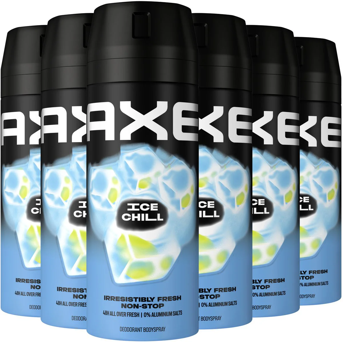 6x Axe Deodorant Bodyspray Ice Chill 150 ml