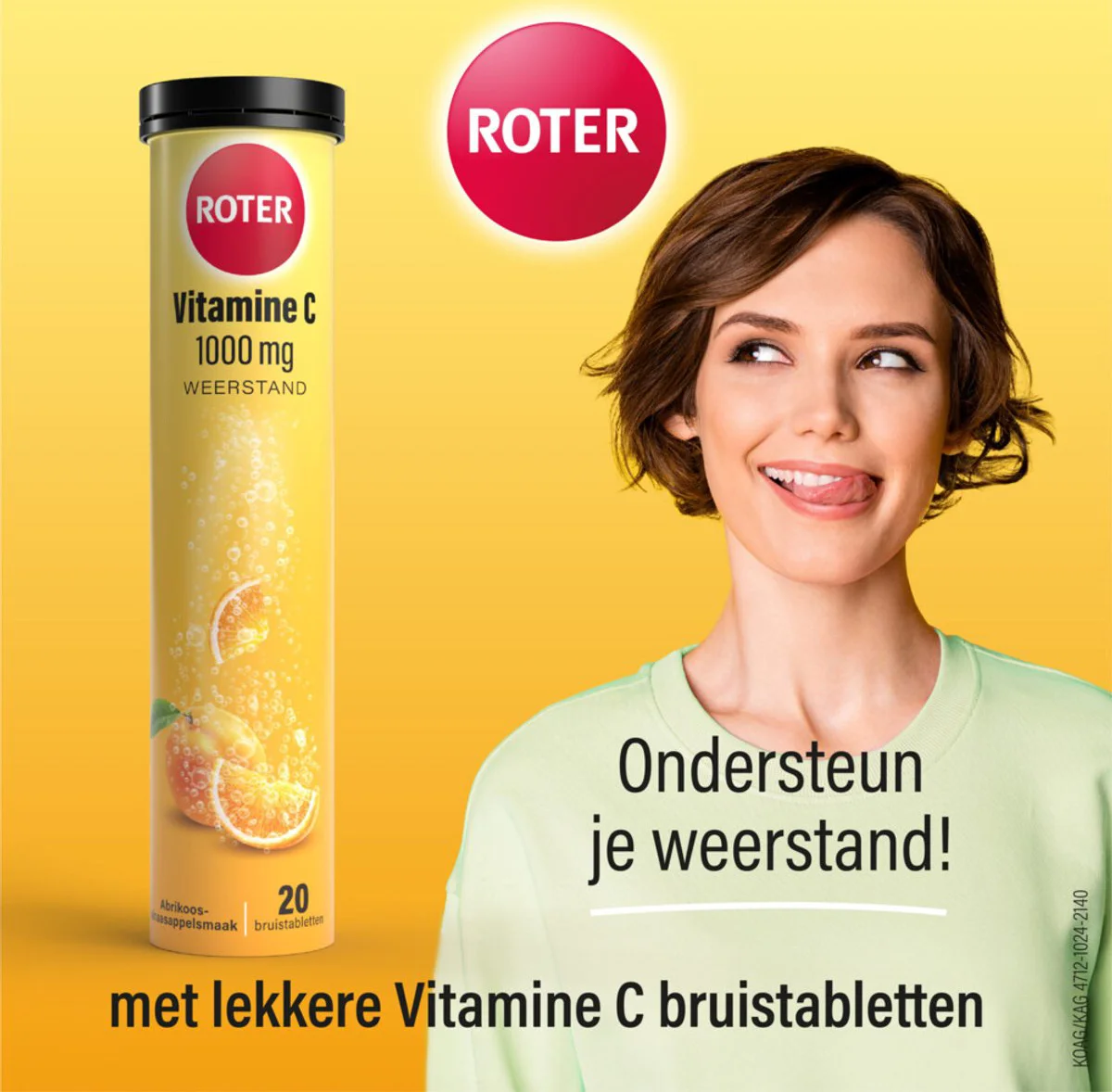 6x Roter Vitamine C Bruistabletten Sinaasappel Abrikoos 2 x 20 stuks