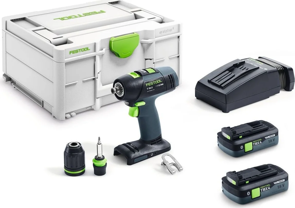 Festool T 18+3 TBX 4,0 I-Plus Accu schroefboormachine - 579370