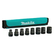 Makita E-16601 Impact Black krachtdoppenset 1/2" vierkant 8-delig