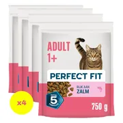 4x Perfect Fit Droogvoer Adult Zalm 750 gr