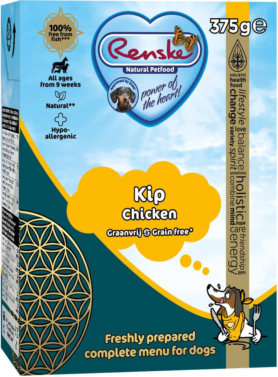 Renske Vers Graanvrij Tetra Hondenvoer Nat Kip 375 gr