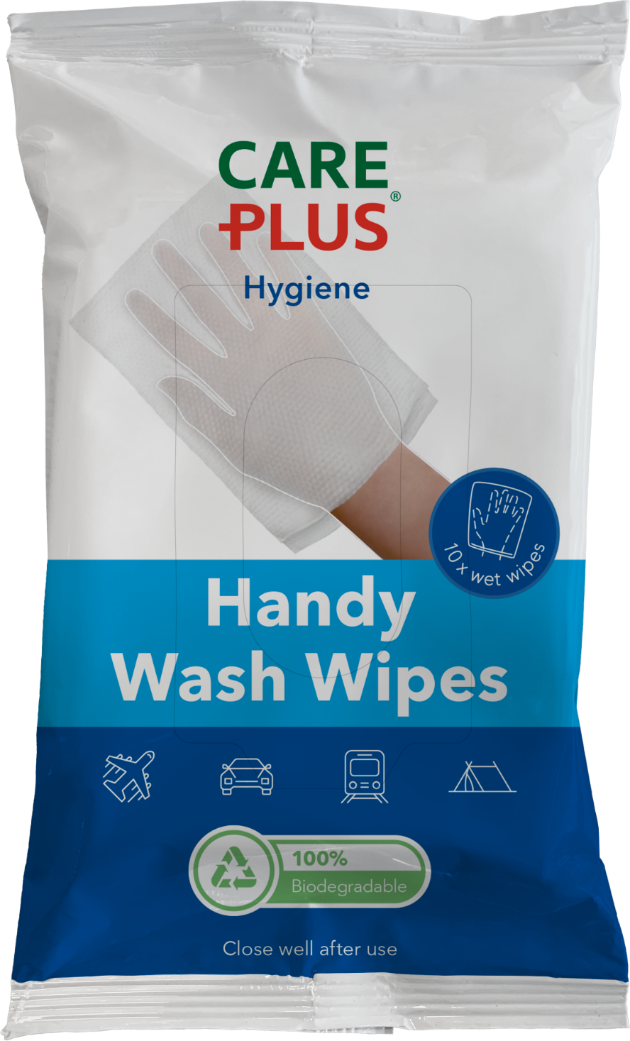 Care Plus Handy Wash Wipes 10ST