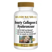2x Golden Naturals Beauty Collageen & Hyaluronzuur 60 tabletten