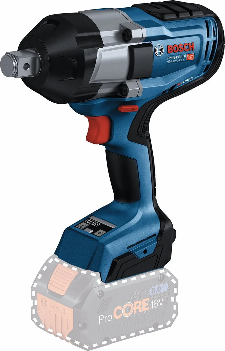 Bosch Professional GDS 18V-1050 H Accu slagmoersleutel 1050Nm 3/4" frictiering 18V BITURBO Basic Body - 06019J8500