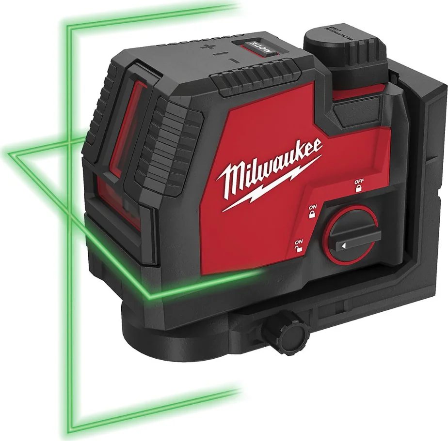 Milwaukee L4 CLL-301C Kruislijnlaser groen REDLITHIUM™ 3.0Ah USB batterij in koffer - 4933478098
