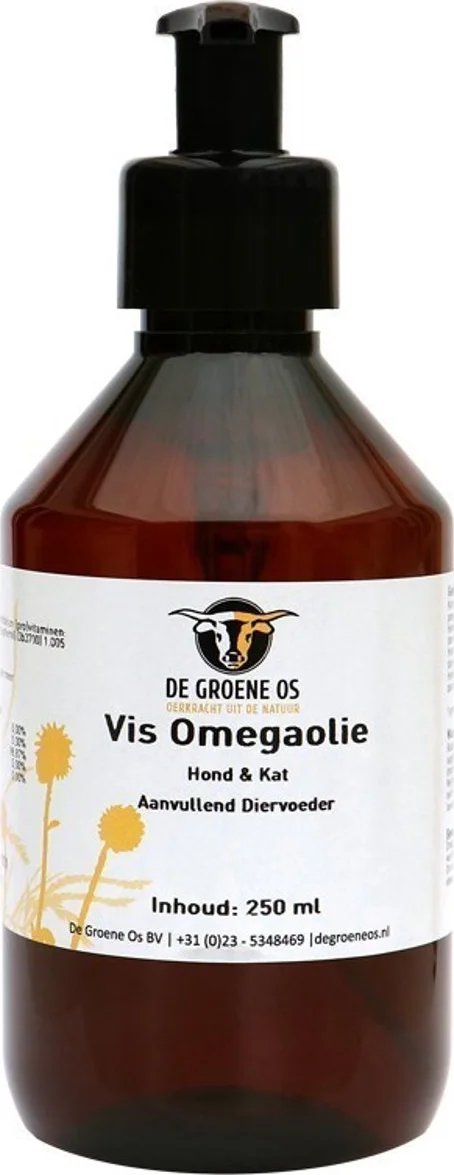 De Groene Os Vis Omegaolie Hond & Kat 250ML