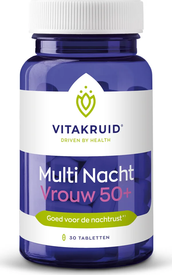 Vitakruid Multi Nacht Vrouw 50+ 30 tabletten