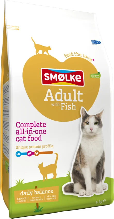 Smolke Kattenvoer Adult Vis 4 kg