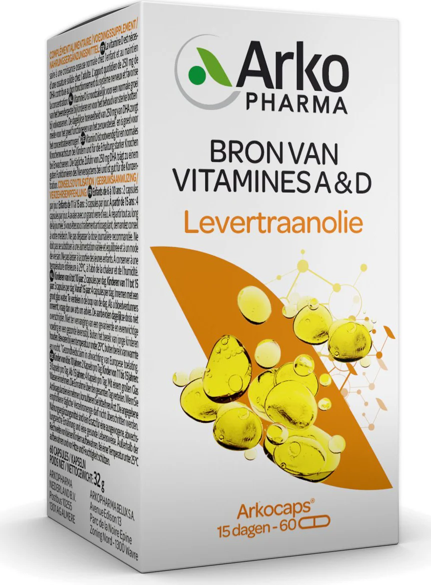 Arkocaps Levertraanolie Capsules 60CP