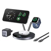 Anker Prime 3-in-1 MagGo en Qi2.2 Draadloze Oplader 25W Zwart