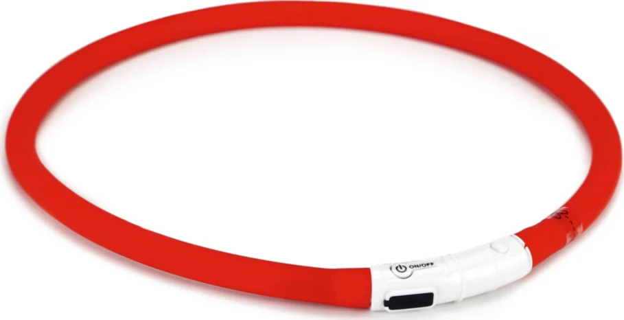 Beeztees Safety Gear Halsband +USB Dogini Rood 70 x 10 cm