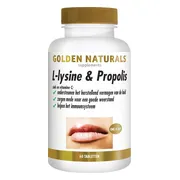 Golden Naturals L-lysine & Propolis Vegan 60 tabletten