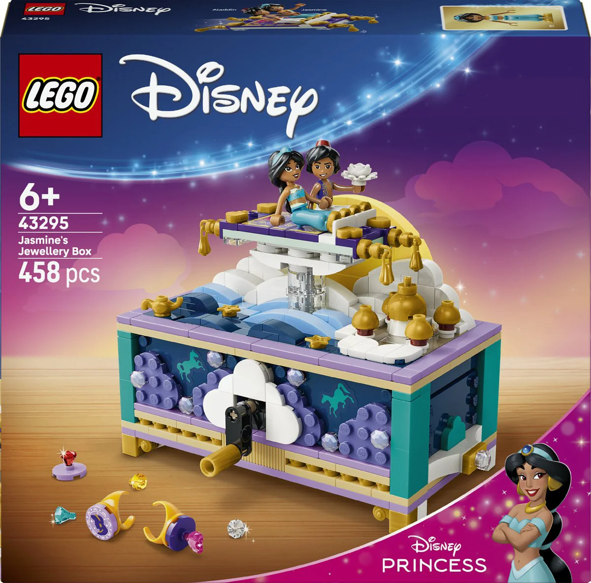 LEGO Disney Jasmines sieradendoos 43295