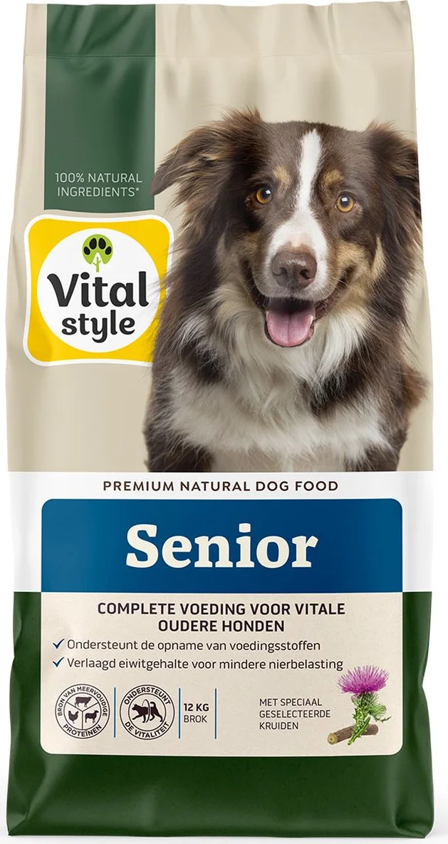 Vitalstyle Senior Hondenvoer 12 kg
