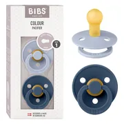 BIBS Fopspeen 0-6 Maanden Dusty Blue/Steel Blue 2ST
