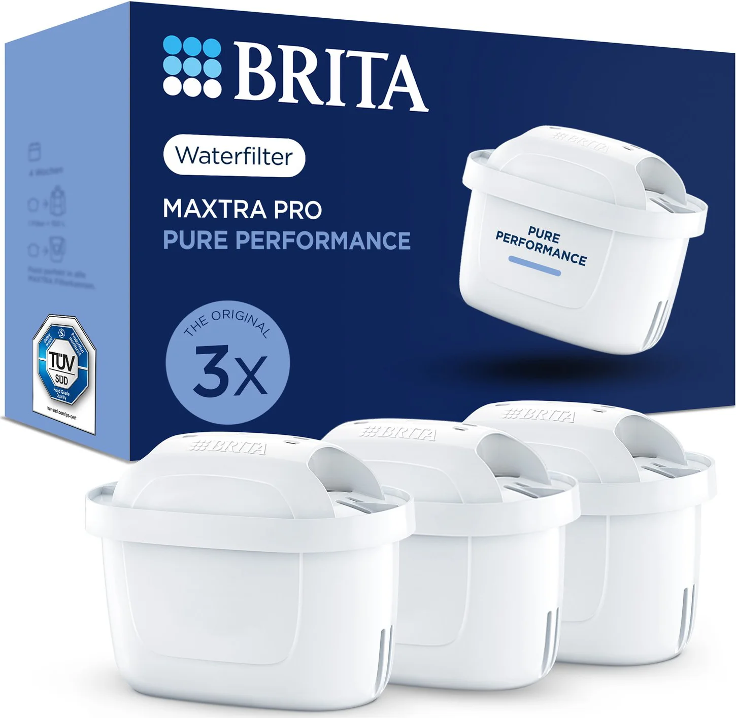 Brita Maxtra Pro Filterpatroon Pure Performance 3ST