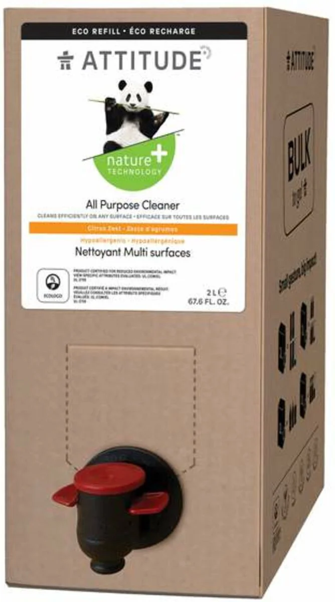 Attitude All Purpose Cleaner Bulk to Go 2LT Citrus Zest
