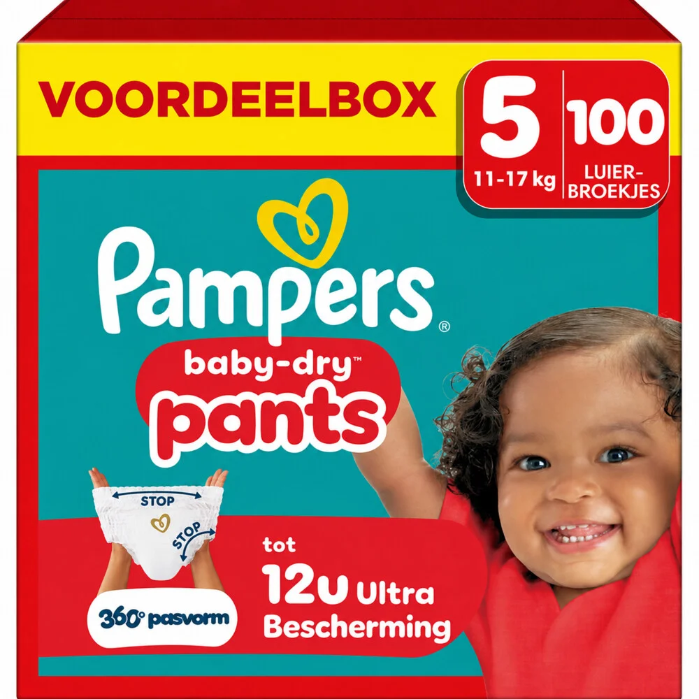 2x Pampers Baby Dry Luierbroekjes Maat 5 (11-17kg) 50 stuks