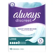 Always Inlegkruisje Discreet Lang 10 stuks