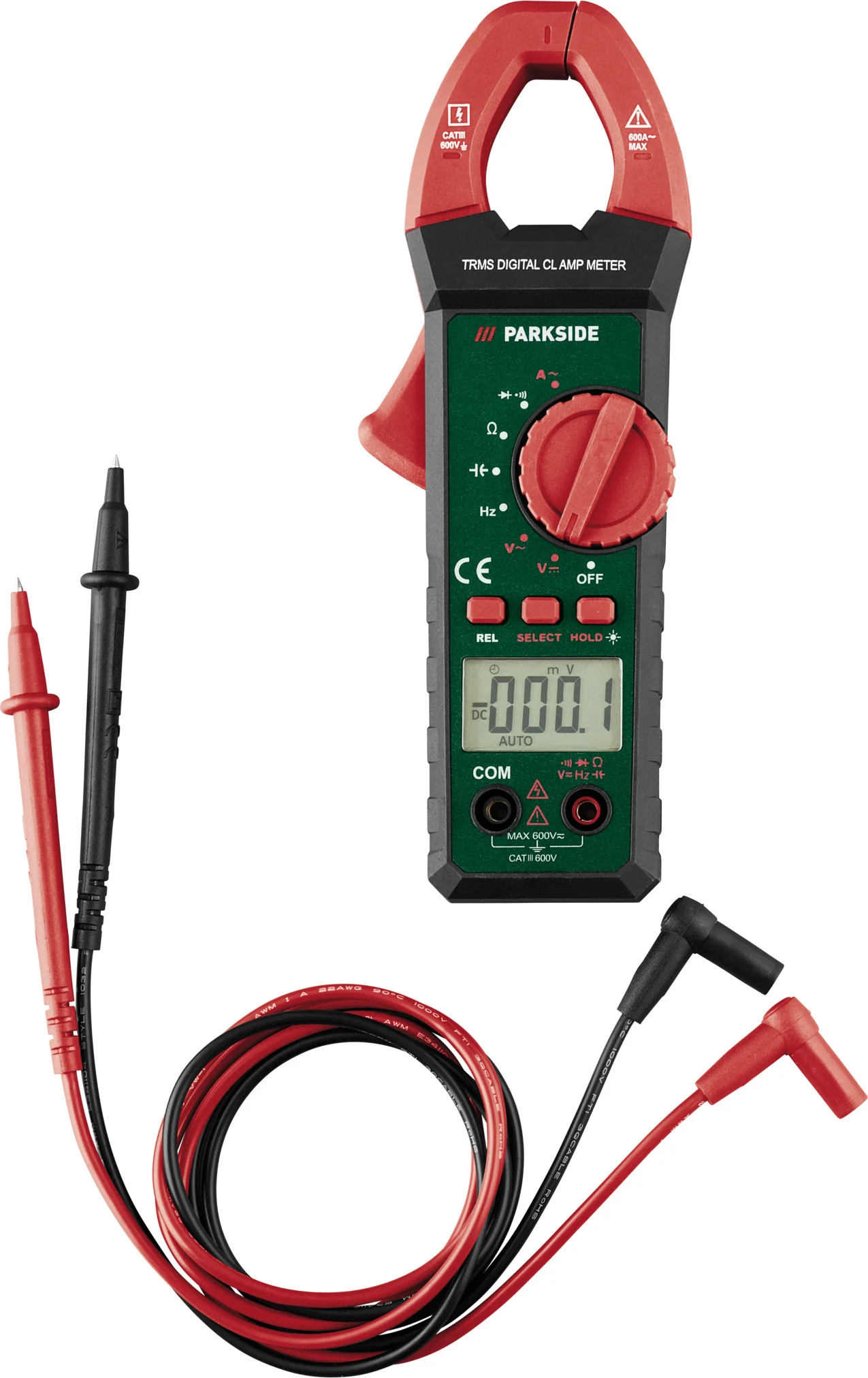 PARKSIDE Tang- of stiftmultimeter (Stroomtang)