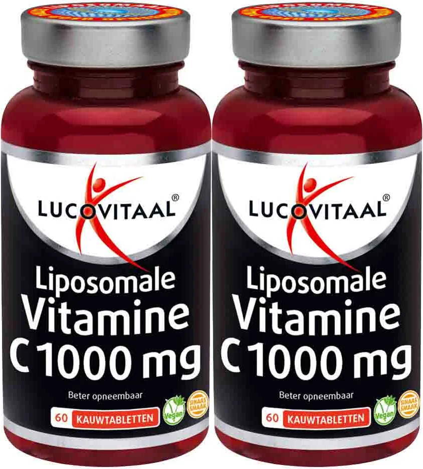 2x Lucovitaal Vitamine C1000 mg Liposomaal 60 tabletten