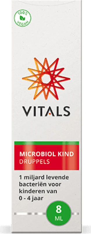 2x Vitals Microbiol Kind 0-4 Jaar Druppels 8 ml
