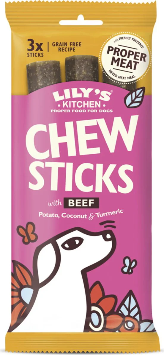 Lily's Kitchen Hondensnack Chew Sticks Rund 120 gr