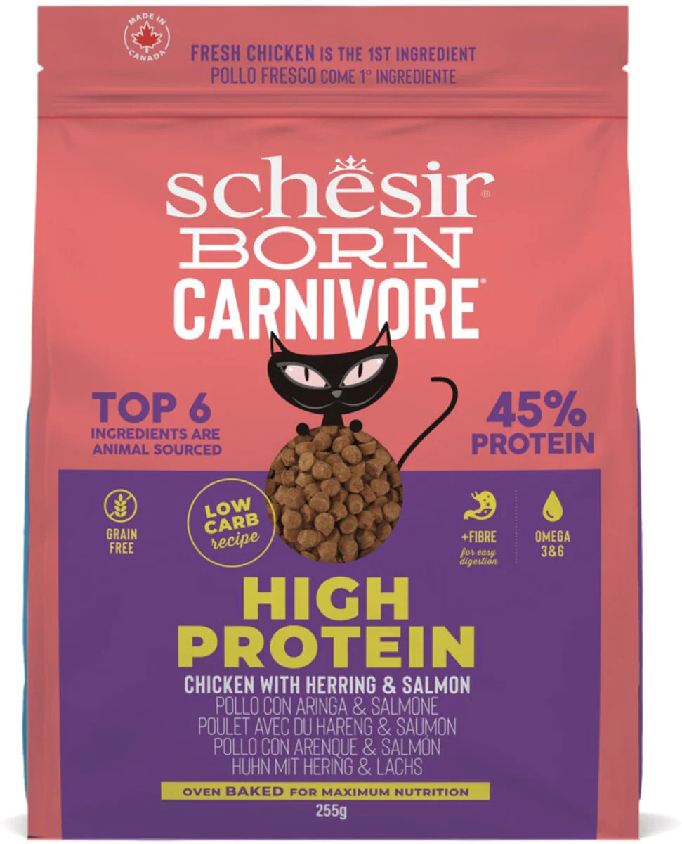 Schesir Born Carnivore Kattenvoer Chicken & Herring 255 gr