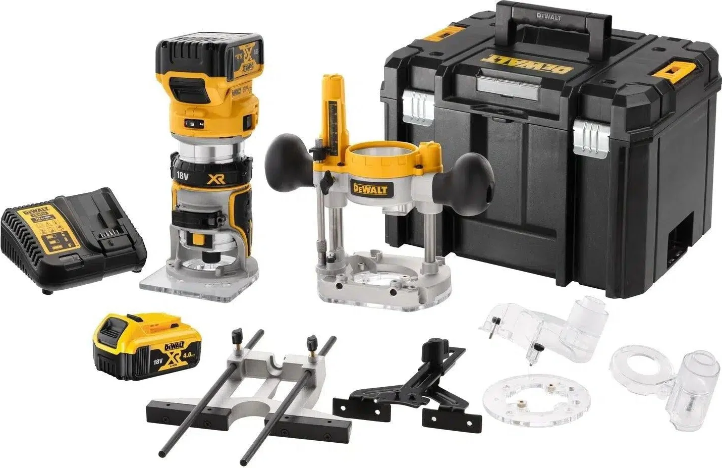 DeWALT DCW604P2 Accu boven- en kantenfrees 18V XR 5.0Ah in TSTAK