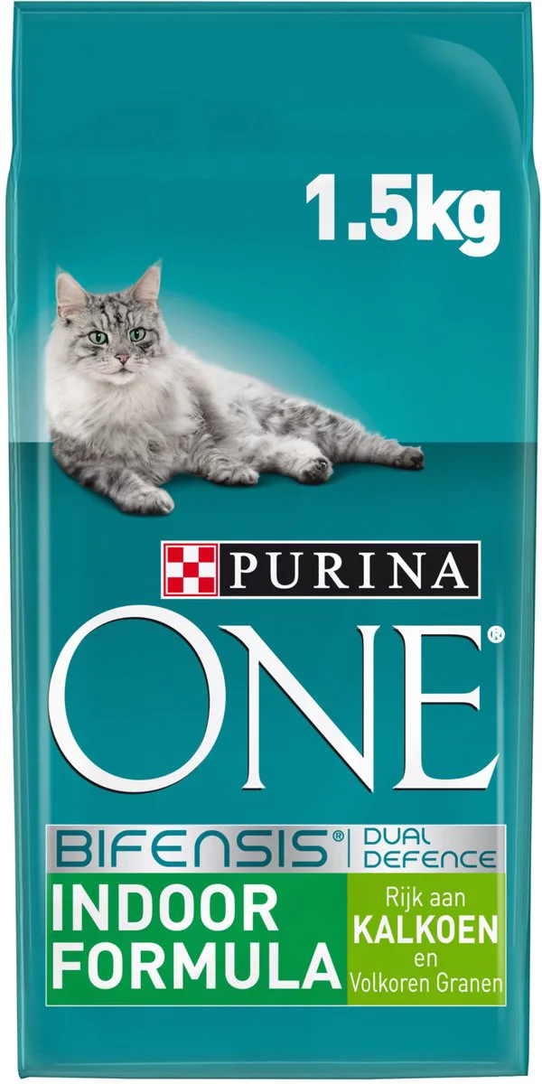 Purina ONE Kattenvoer Droog Indoor Kalkoen 1,5 kg