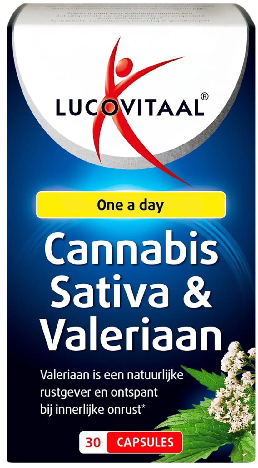 Lucovitaal Cannabis Sativa & Valeriaan 30CP