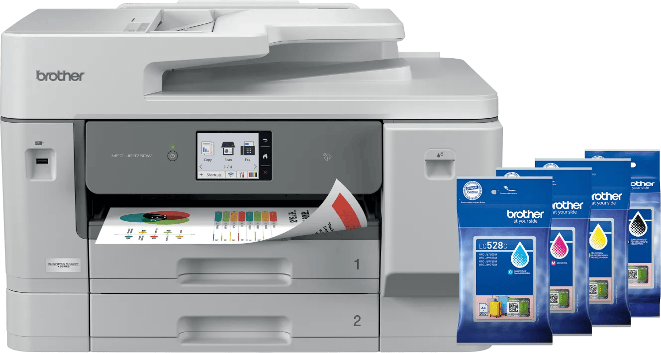 Brother MFC-J6975DW + 1 set extra cartridges