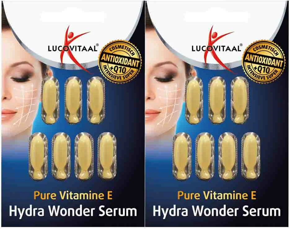 2x Lucovitaal Vitamine E Hydra Wonder Serum 7 Capsules
