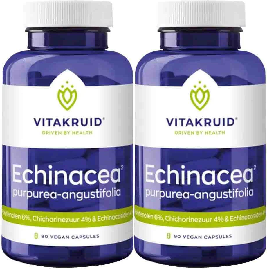 2x Vitakruid Echinacea Purpurea-Angustifolia 90 vegancapsules