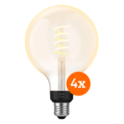 Philips Hue Filament White Ambiance Globe XL 4-pack